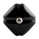 Solid Black Square Medium Ceramic Cabinet Knob